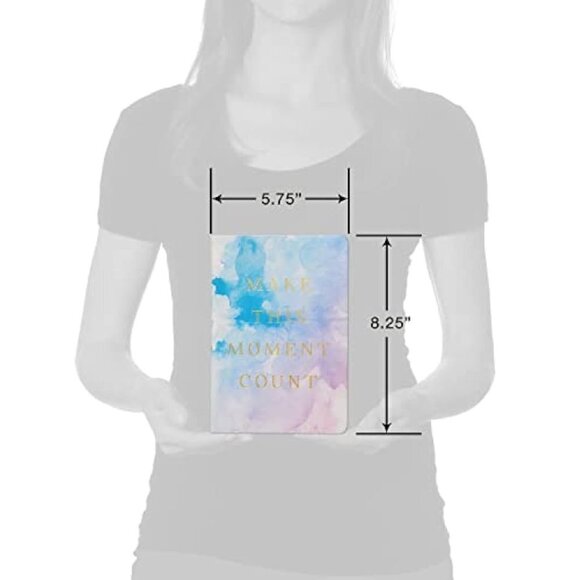 Make This Count Lay Flat Watercolor Medium Lined 8x6 Journal Notebook - Picture 7 of 7